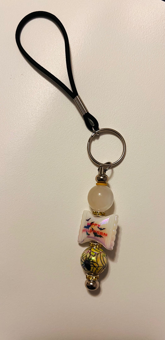 Halloween wristlet keychain